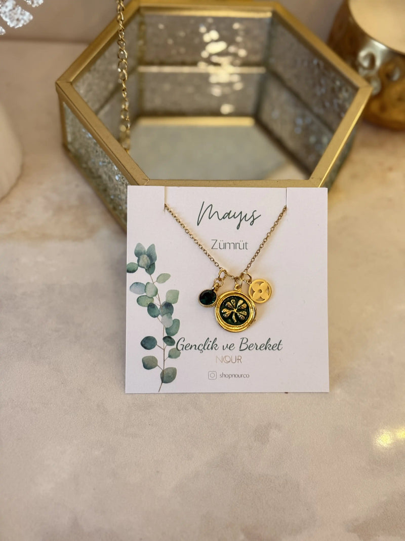 Birth Month Charm Design Necklace