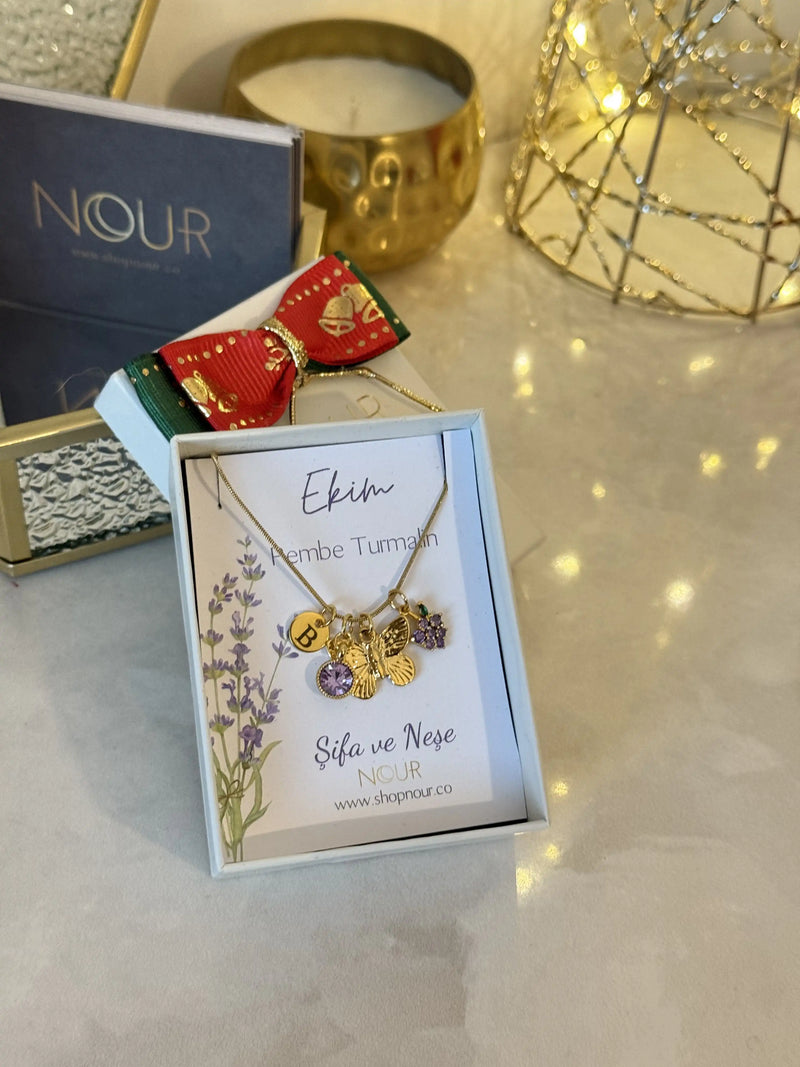 Birth Month Charm Design Necklace