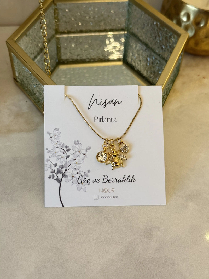 Birth Month Charm Design Necklace