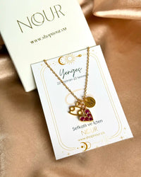 Zodiac Heart Letter Necklace - thumbnail 6
