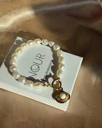 Pearl Ring Charm Bracelet - thumbnail 1