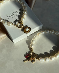 Pearl Ring Charm Bracelet - thumbnail 4