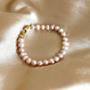 Minimal Pink Pearl Bracelet