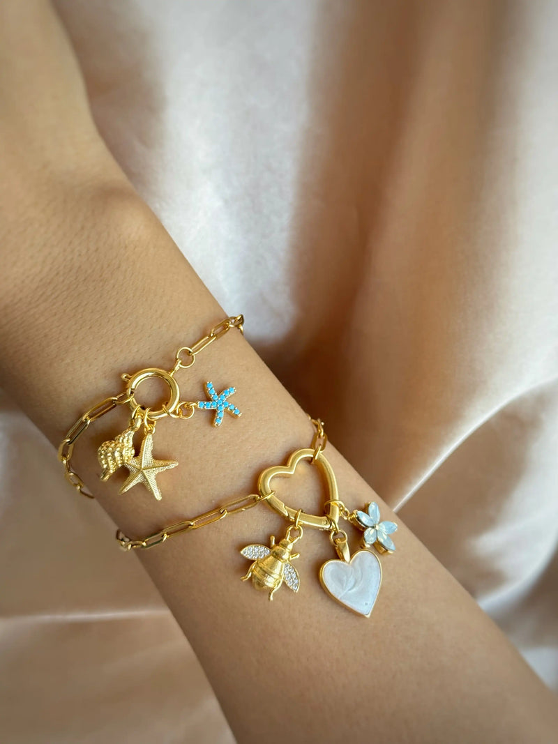 Design a Ring Heart Charm Bracelet