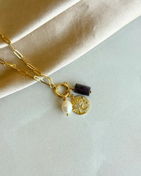 Amethyst Charm Necklaces - thumbnail 7