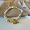 Heart-shaped Pearl Bracelet
