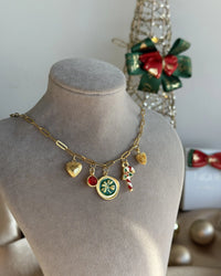 Clover Pinecone Christmas Necklace - thumbnail 1