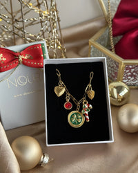 Clover Pinecone Christmas Necklace - thumbnail 2