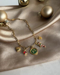 Clover Pinecone Christmas Necklace - thumbnail 3