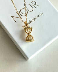 Hourglass Stone Necklace - thumbnail 1