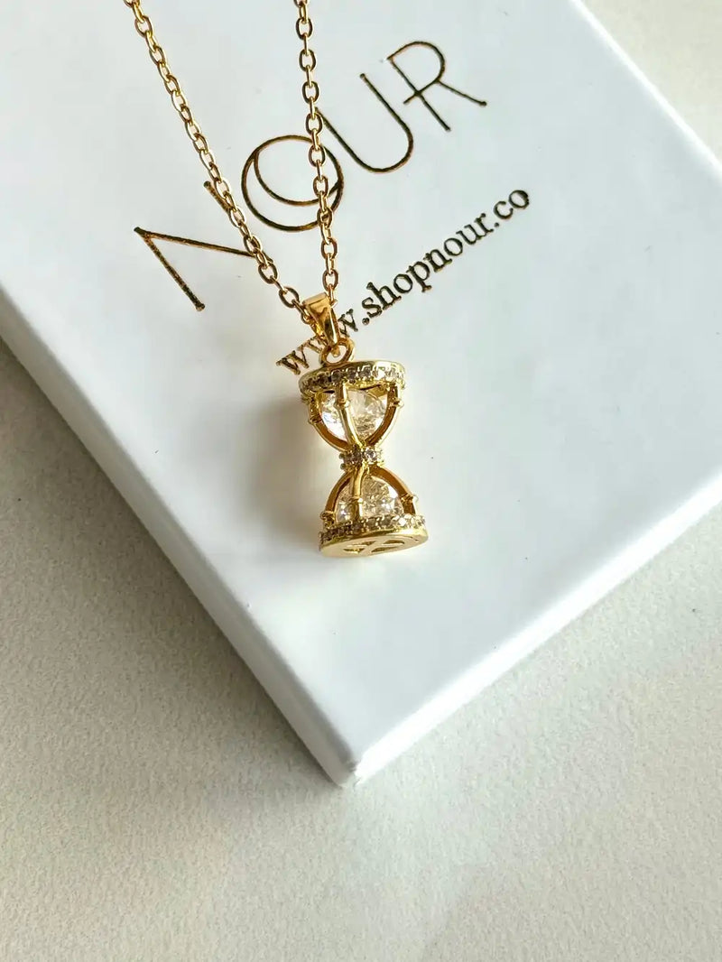 Hourglass Stone Necklace